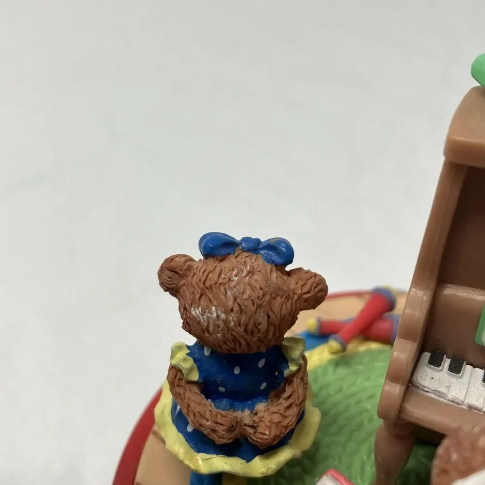 ENESCO Action Musical Music Box Piano Bear 